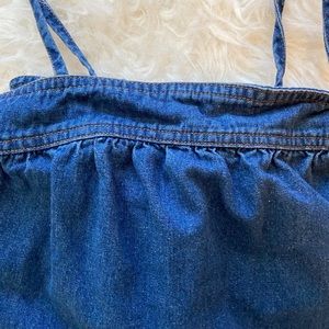 madewell denim tank top